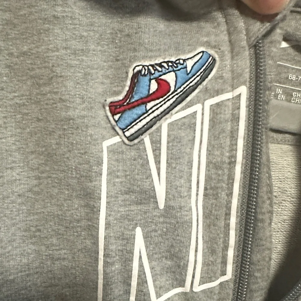 Nike Kids Gray Hooded Zip Up